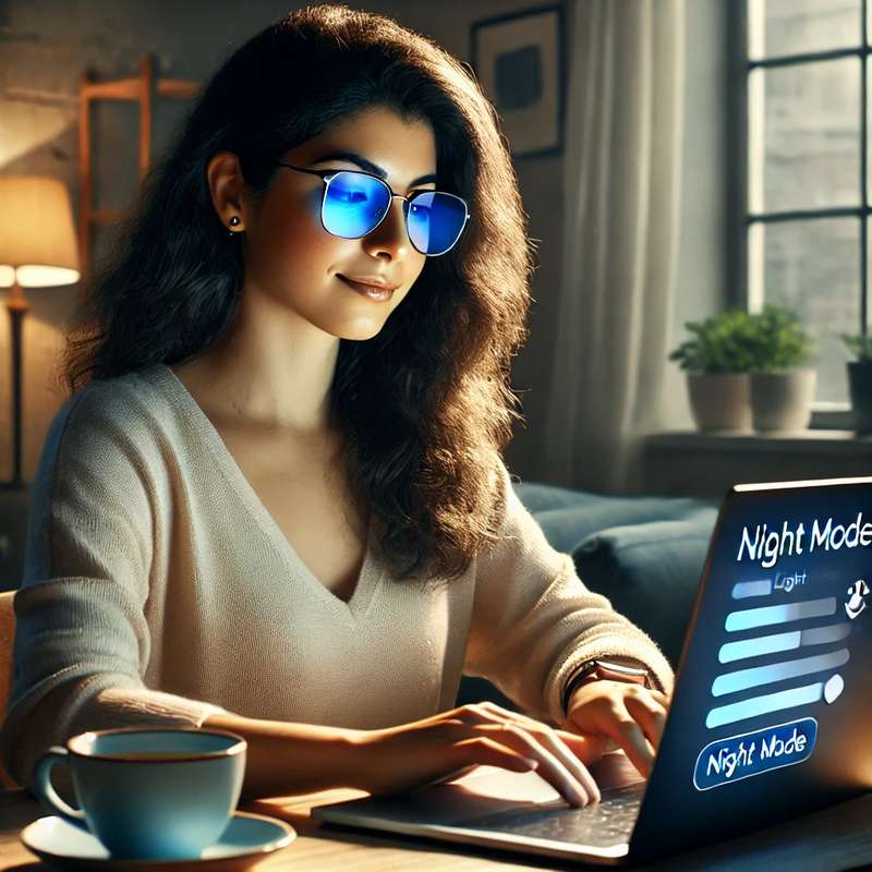 Utiliza Filtros de Luz Azul